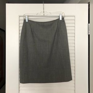 Lafayette148 Gray Suiting Skirt